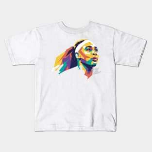 Serena Williams on wpap art #1 Kids T-Shirt